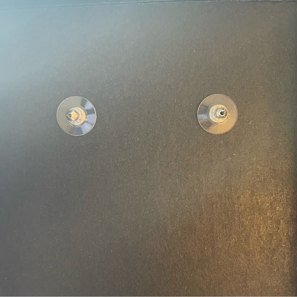 Vintage Bob Mackie Crystal/ Precious Stone Dangling Post Earrings - Picture 4 of 4